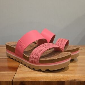 Reef Cushion Vista Hi Pink Braid Women's Sandals